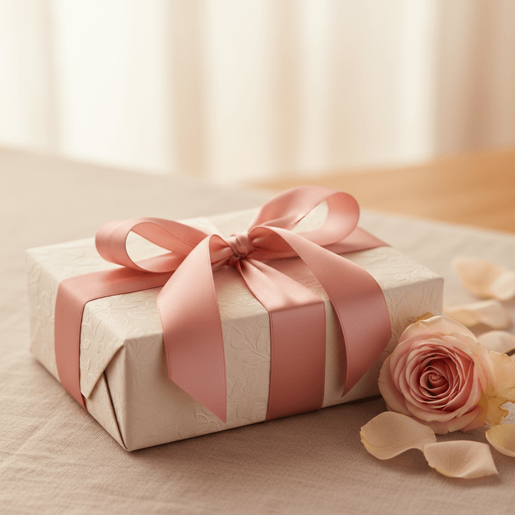 Handpicked gifts in Marseille wrapped with ribbon, ready to give