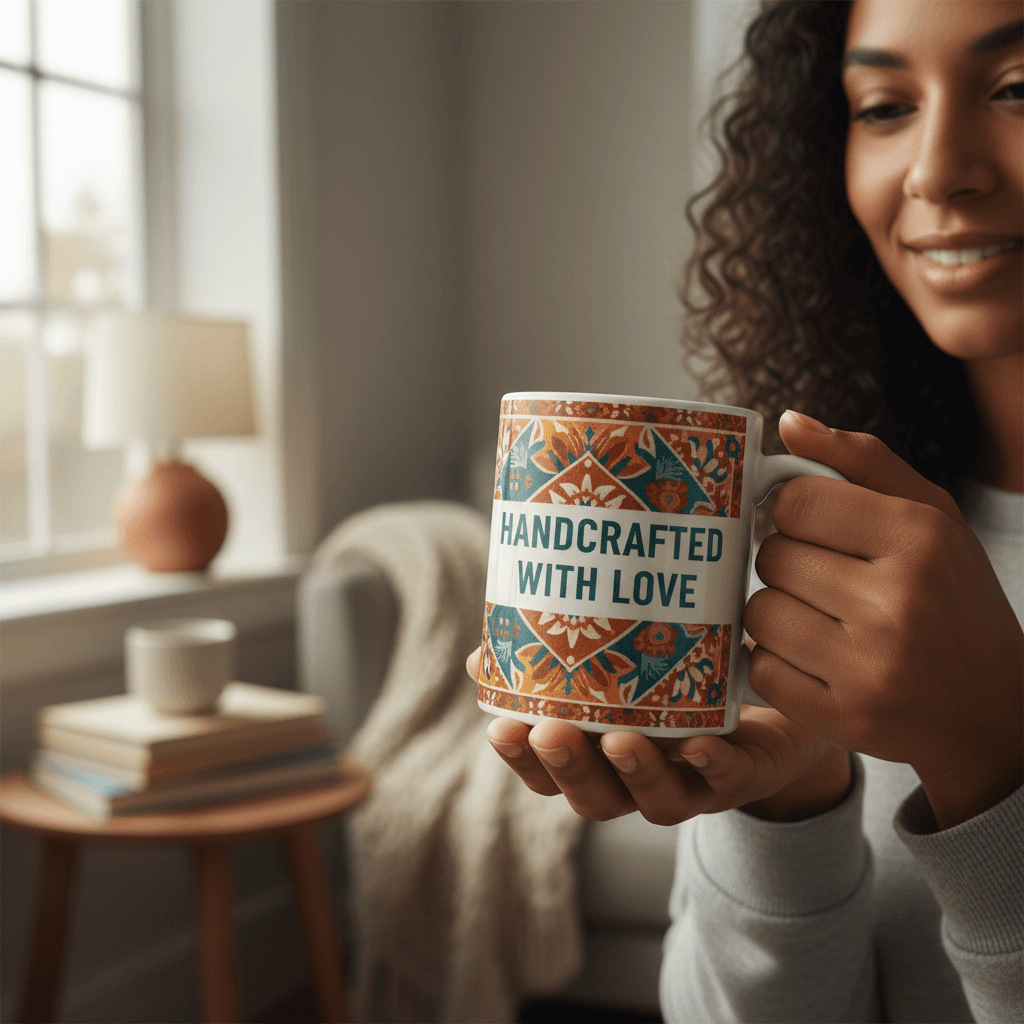 Personalized mug and candle gift set